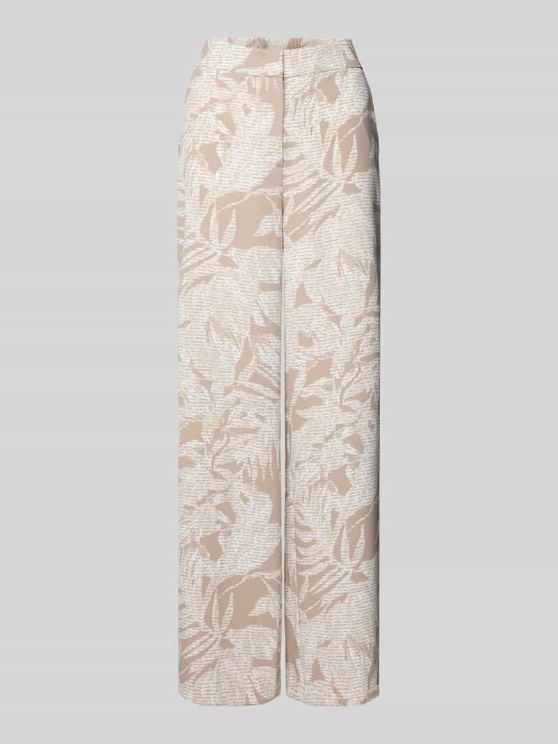 Spodnie materiałowe z prostą nogawką i wpuszczanymi kieszeniami