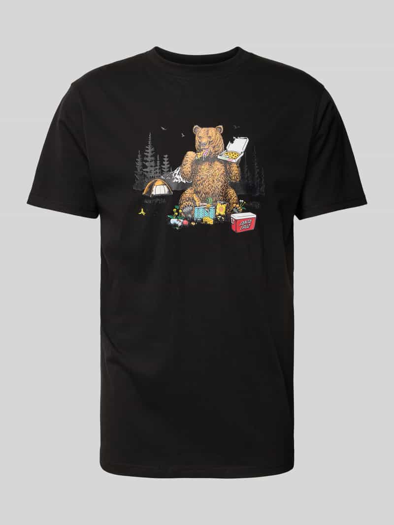 T-shirt z nadrukiem z logo