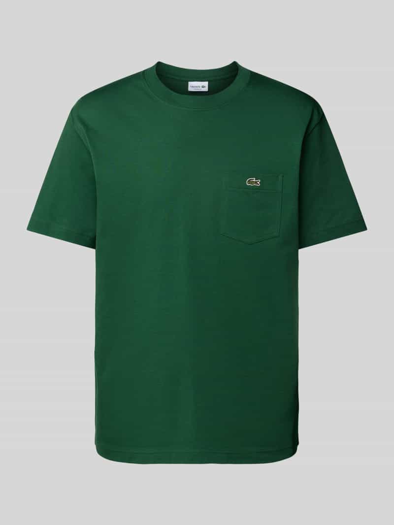 T-shirt z kieszenią na piersi