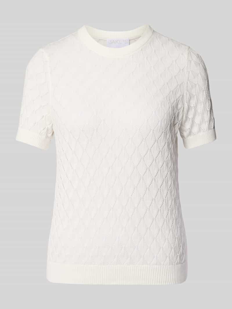 Sweter z dzianiny z krótkim rękawem