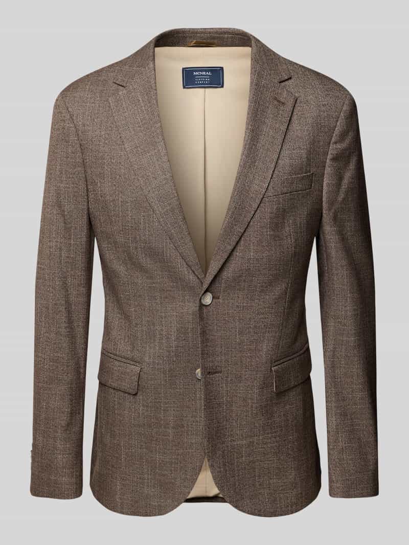 Marynarka na 2 guziki o kroju slim fit z kieszenią z patką