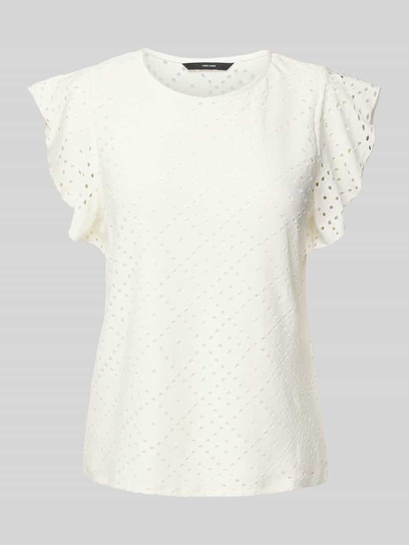 T-shirt o kroju regular fit z haftem angielskim model ‘TASSA’