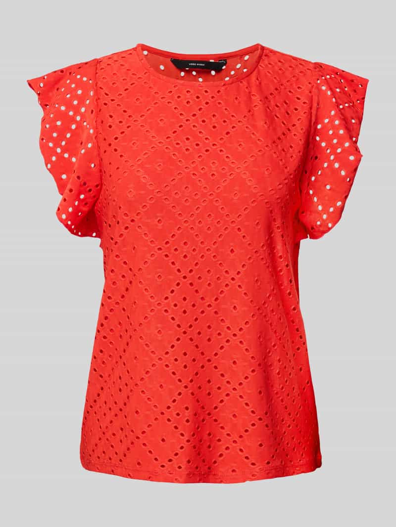 T-shirt o kroju regular fit z haftem angielskim model ‘TASSA’