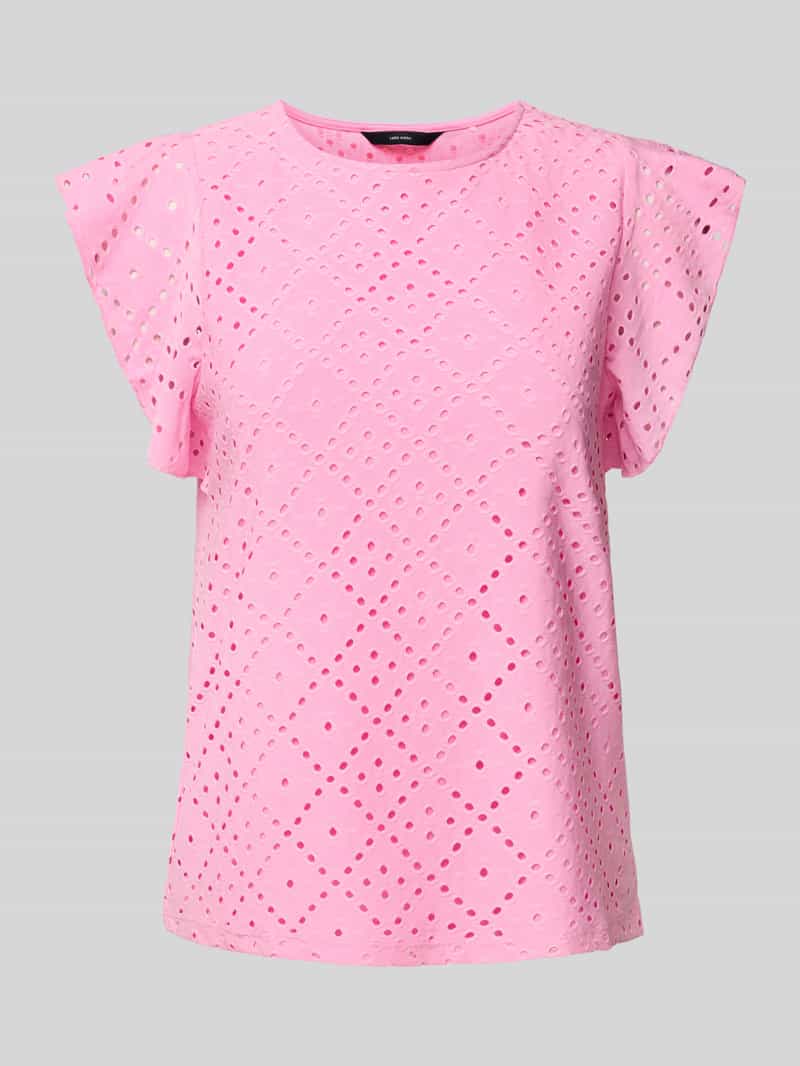 T-shirt o kroju regular fit z haftem angielskim model ‘TASSA’