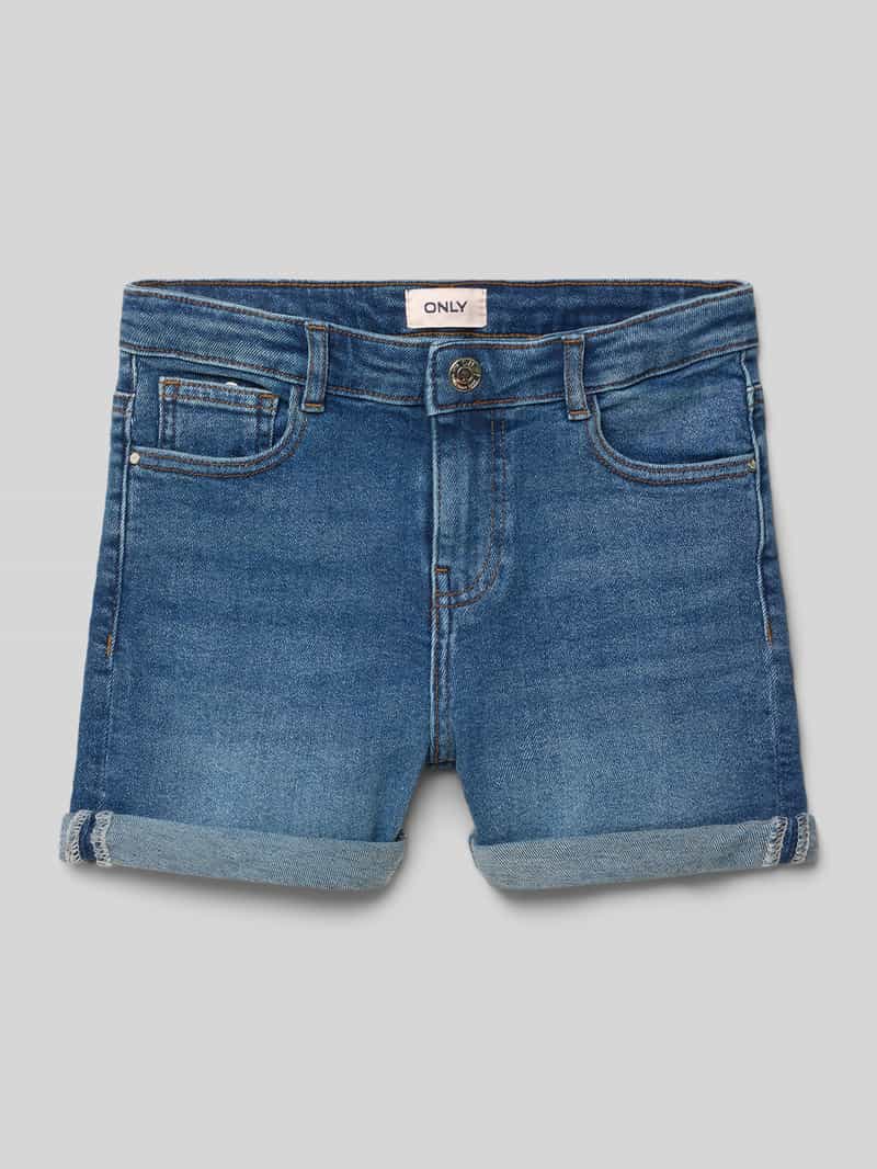 Szorty jeansowe o kroju slim fit z mieszanki bawełny model ‘PHINE’