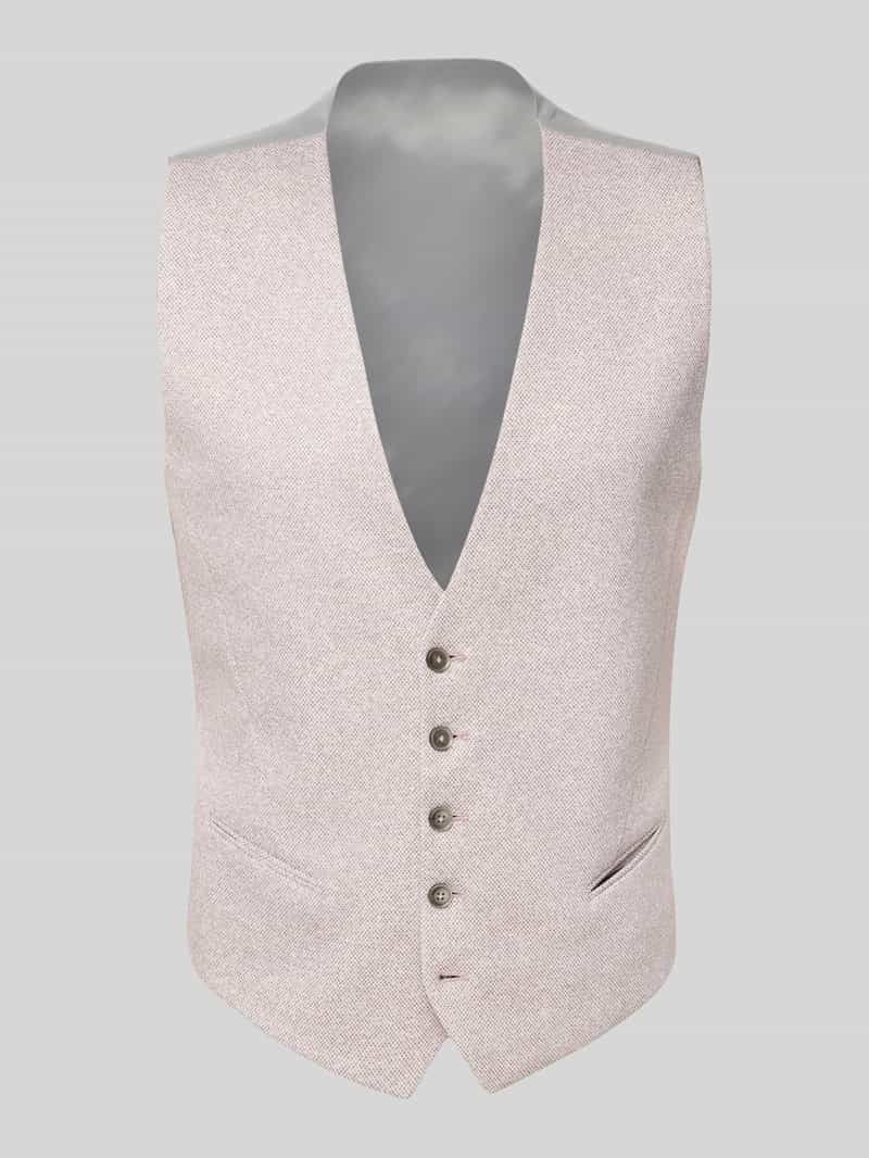 Kamizelka garniturowa z dekoltem w serek model ‘WESLEY’