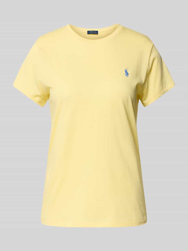 T-shirt z wyhaftowanym logo