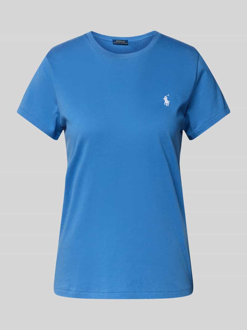 T-shirt z wyhaftowanym logo