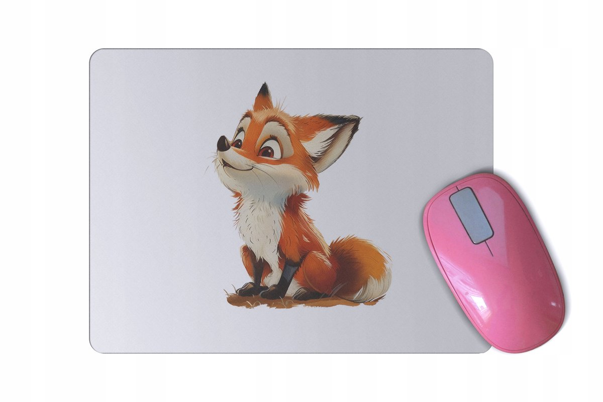 PODKŁADKA POD MYSZ myszkę Z LISEM LIS LISEK słodki dla dzieci prezent