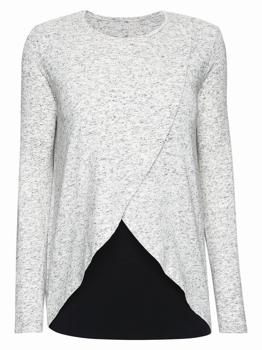 Damska koszula do karmienia z długim rękawem biała Bellybutton Maternity, r.L