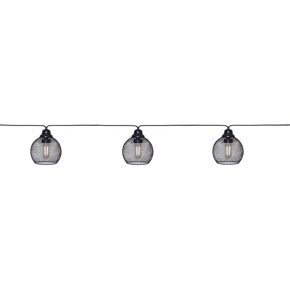 Girlanda solarna ogrodowa SUNLIGHT 8 lampek LED z abażurami IP44