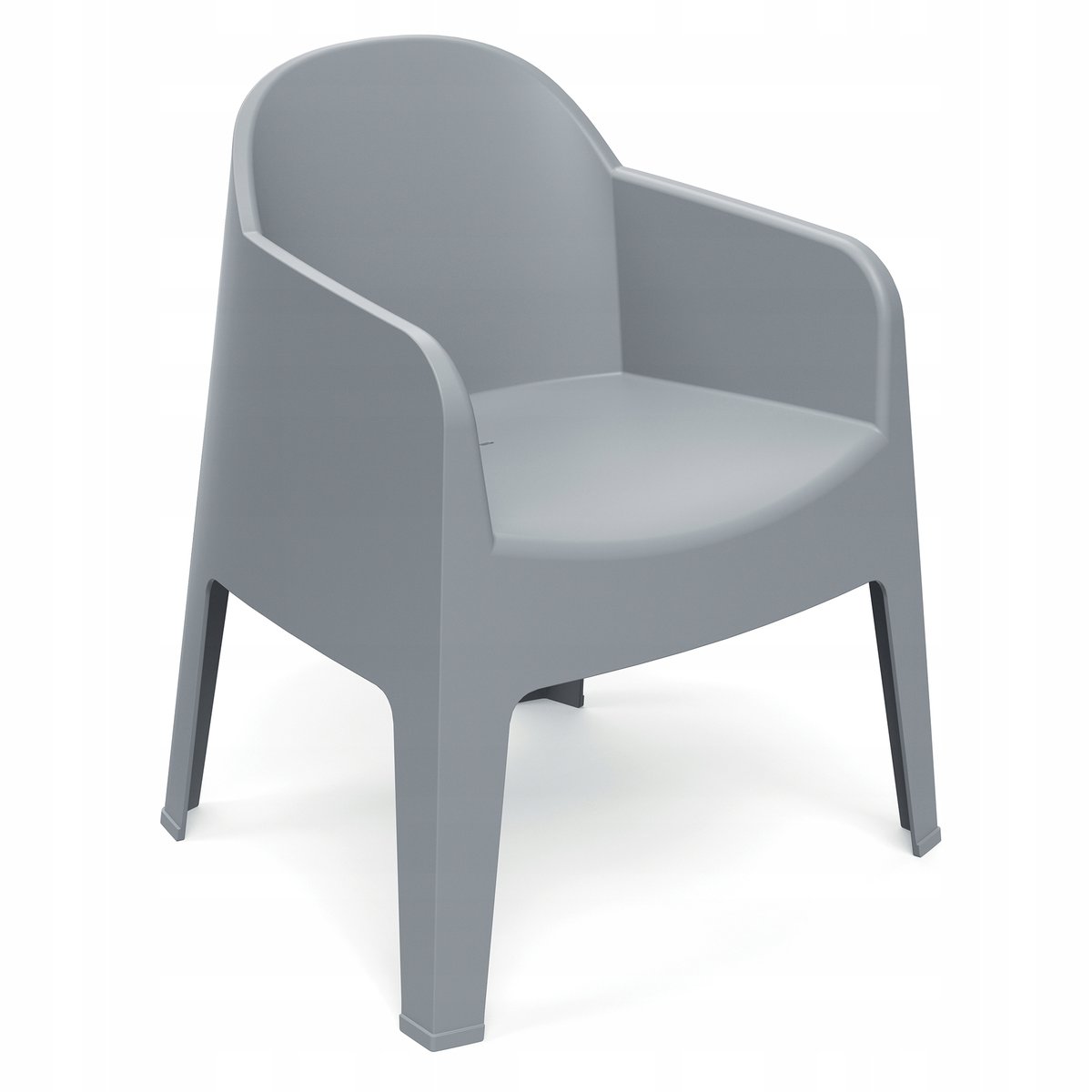 410474 Krzesło ogrodowe z podłokietnikiem Milane Agate Gray FERNE