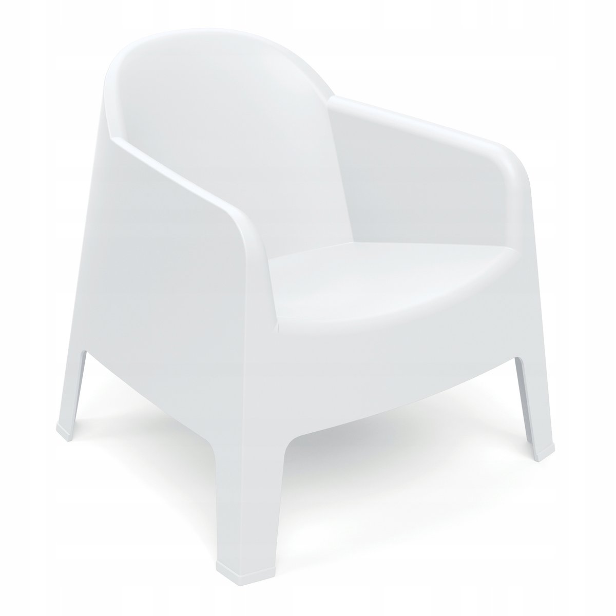 344101 Fotel ogrodowy biały Milane White FERNE