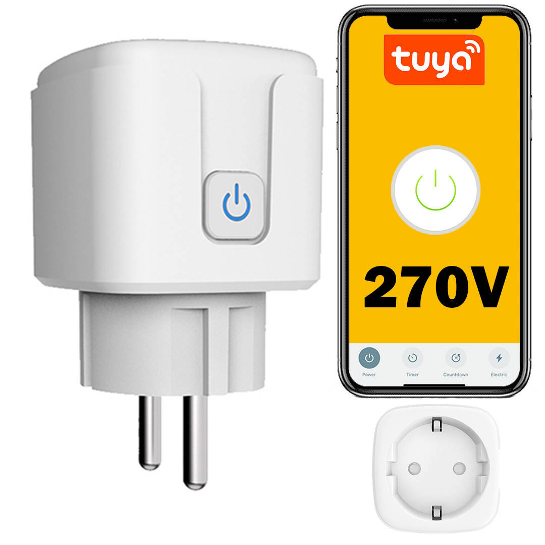 Inteligentne gniazdko Wifi Tuya 20A do 270V Fotowoltaika