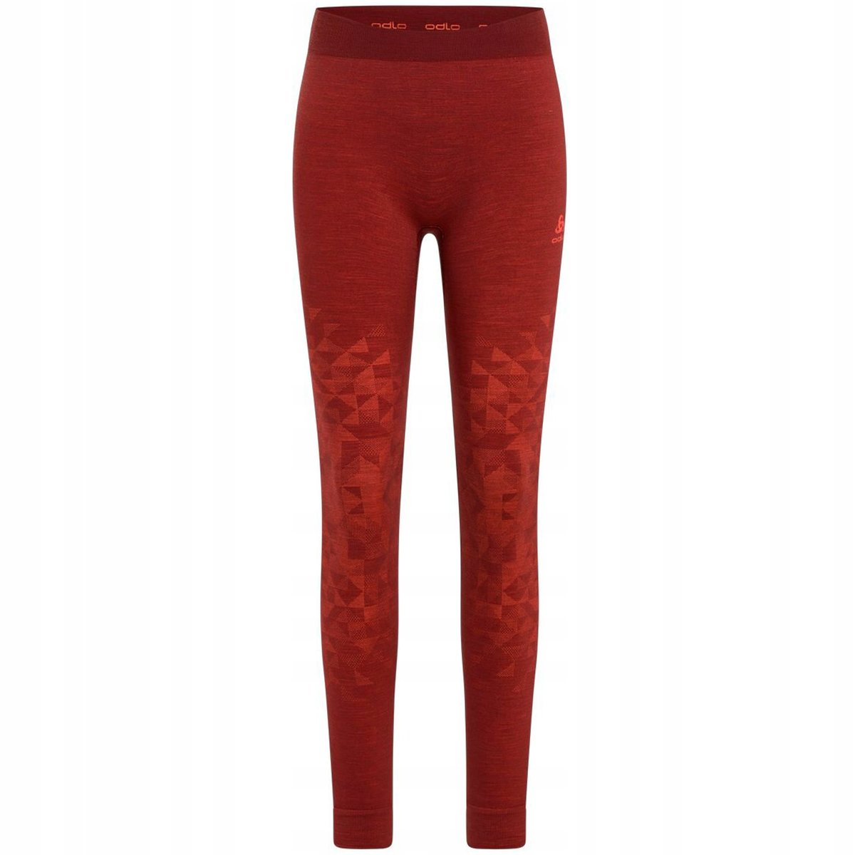 Legginsy termoaktywne damskie Odlo KINSHIP PW 200 czerwone XL