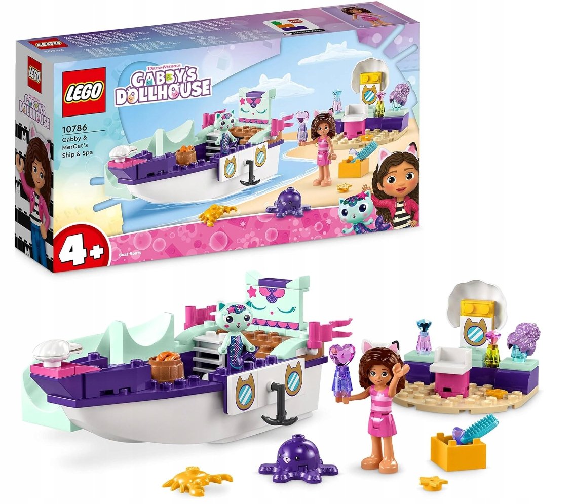 Lego Koci Domek Gabi Statek I Spa Syrenkotki Zestaw Klocków Dla Dziewczynek