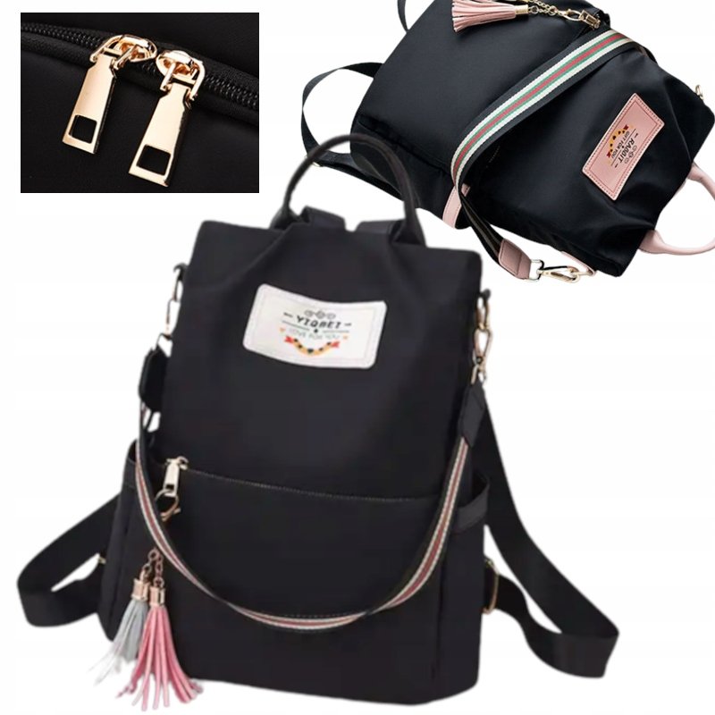 PLECAK WODOODPORNY 2W1 OXFORD XL TOREBKA CZARNY