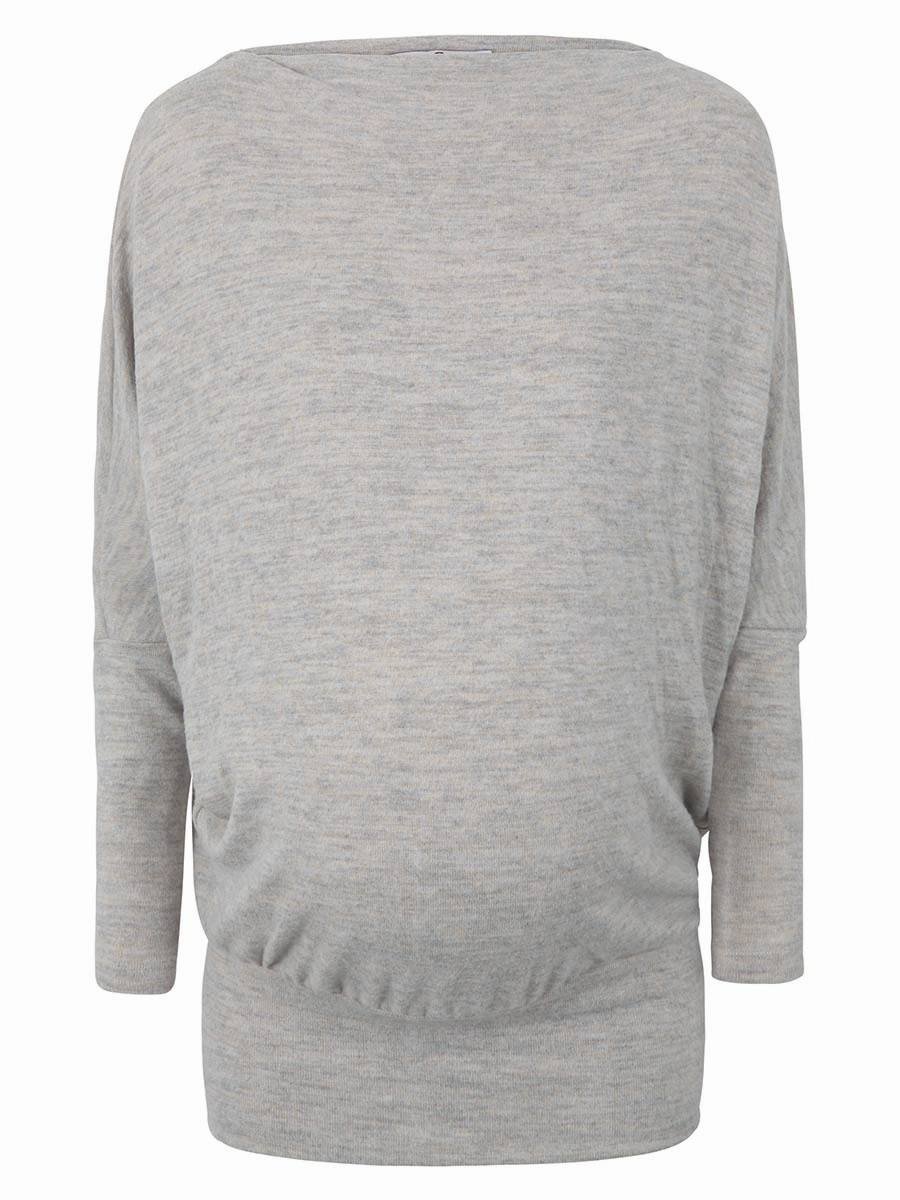 Damska tunika ciążowa z wiskozy szara Bellybuton Maternity, r.XL