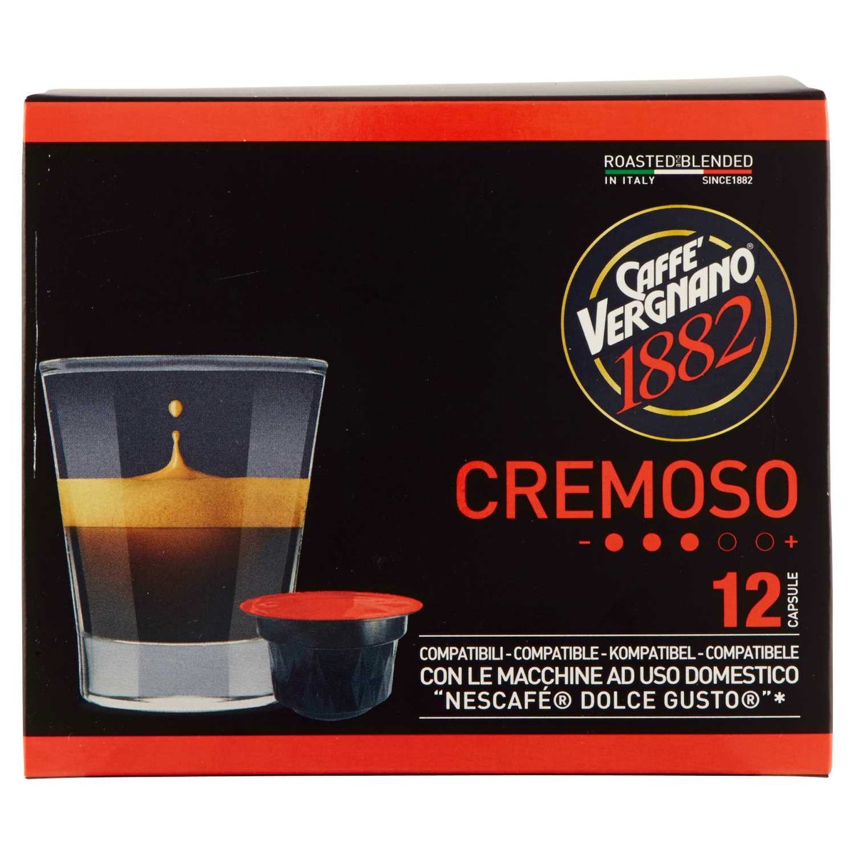 Kapsułki do ekspresu Dolce Gusto Cremoso 12szt. - Caffe Vergnano