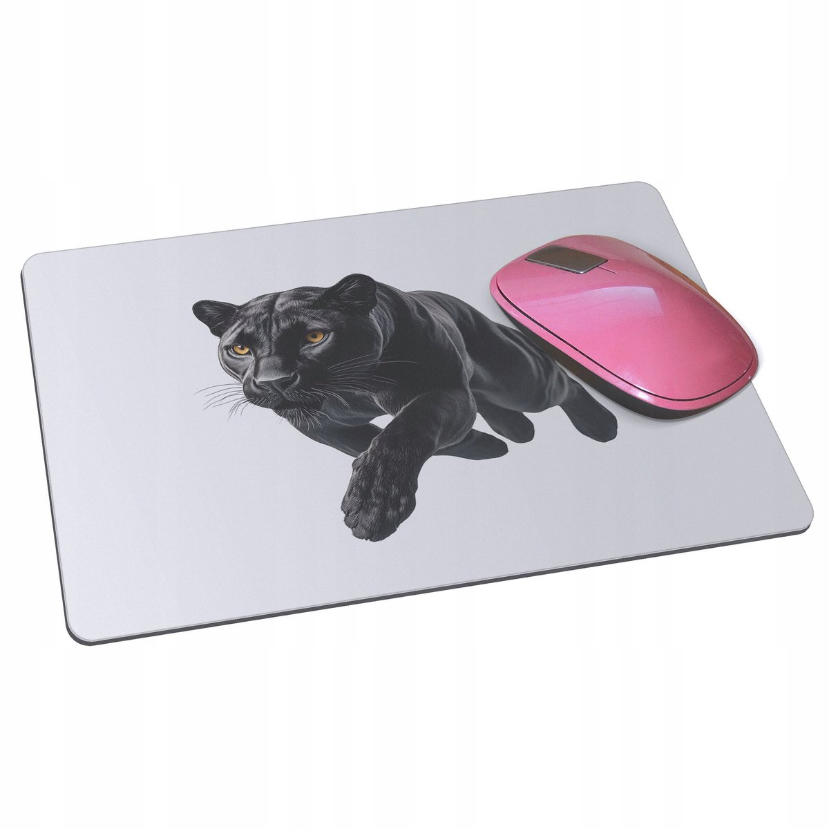 Podkładka pod mysz z PANTERĄ PANTERA czarna prezent dla dziecka miłośnika