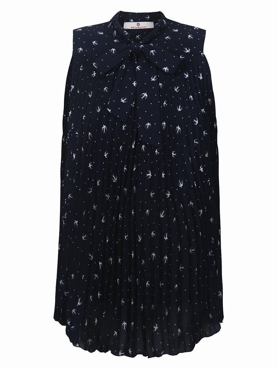 Damska tunika plisowana granatowa Bellybutton Maternity, r.38