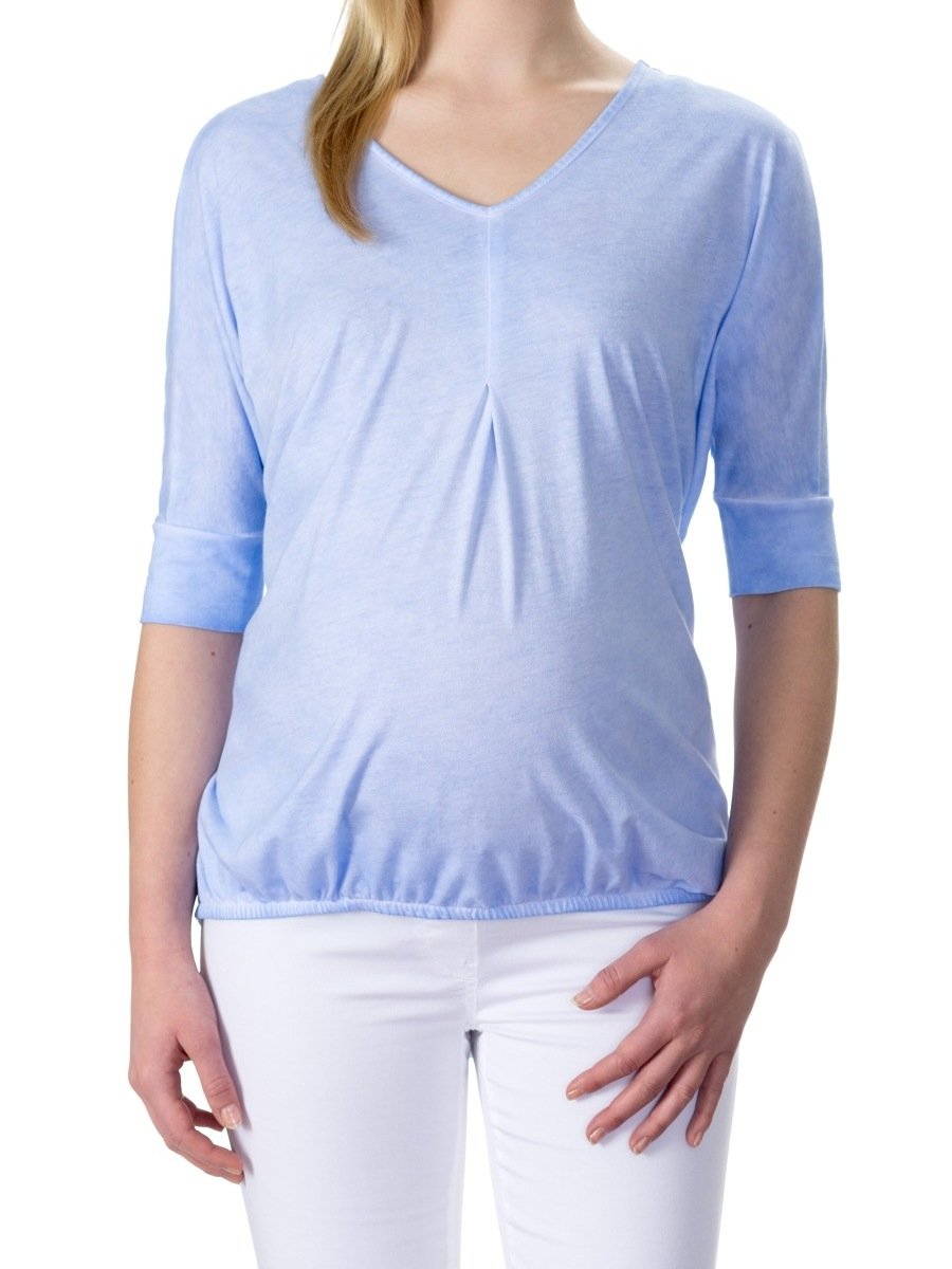 Damska koszulka ciążowa niebieska Bellybutton Maternity, r.M