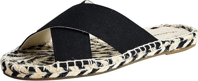 Talamantra Damskie Espadryle Klapki Czarne Rozmiar 41