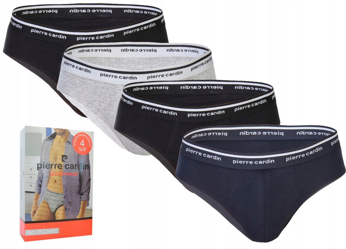 Slipy Bawełniane Komfortowe Wygodne Pierre Cardin Wysoka Jakość 4-PAK Mix M
