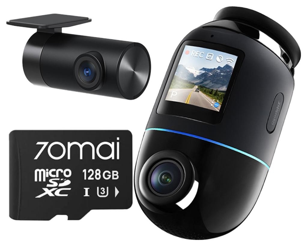 70mai Omni X800 4K set Czarna + karta 70mai SD 128GB