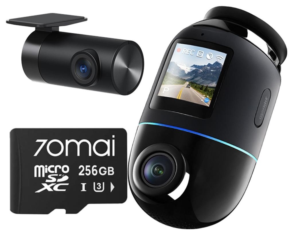 70mai Omni X800 4K set Czarna + karta 70mai SD 256GB