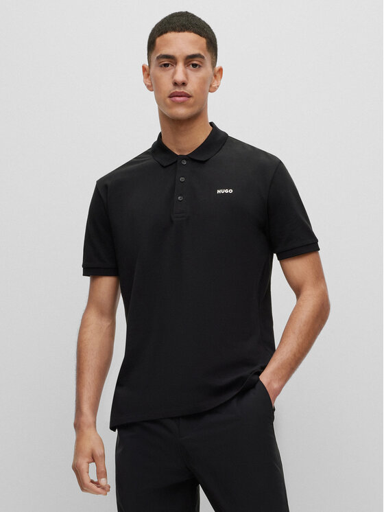 Hugo Polo Donos222 50466182 Czarny Regular Fit