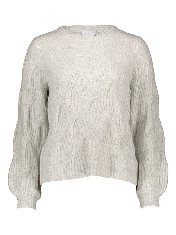 Vila Sweter w kolorze jasnoszarym