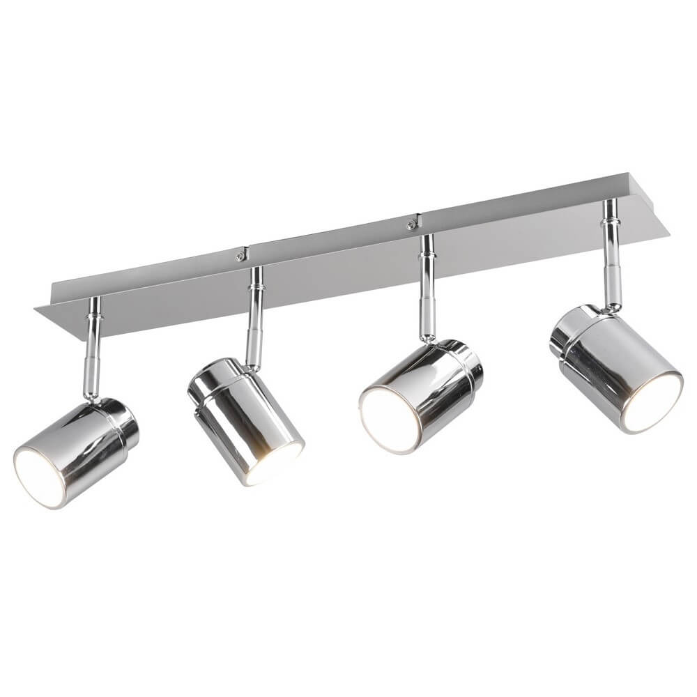 Lampa sufitowa tuby ANGELO 880400406 IP44 z regulacją srebrny