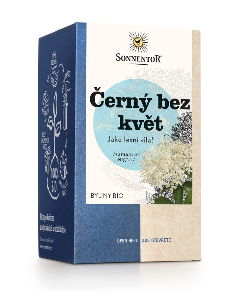 Sonnentor - Czarny bez, herbata w torebkach, ekologiczna, 18 szt.