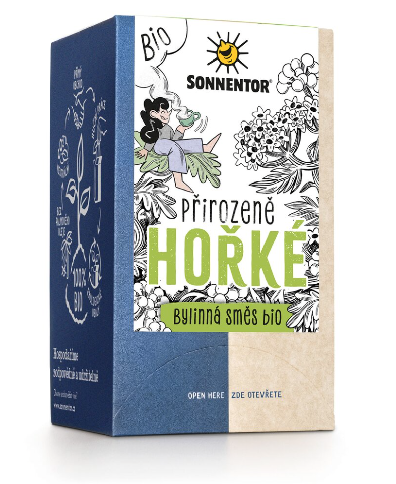 Sonnentor - Naturalnie gorzka, herbata w torebkach, ekologiczna, 18 szt.