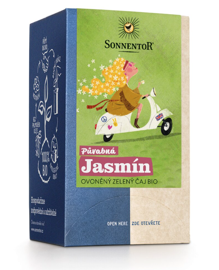Sonnentor - Charming Jasmine, herbata w torebkach, organiczna, 18 szt.