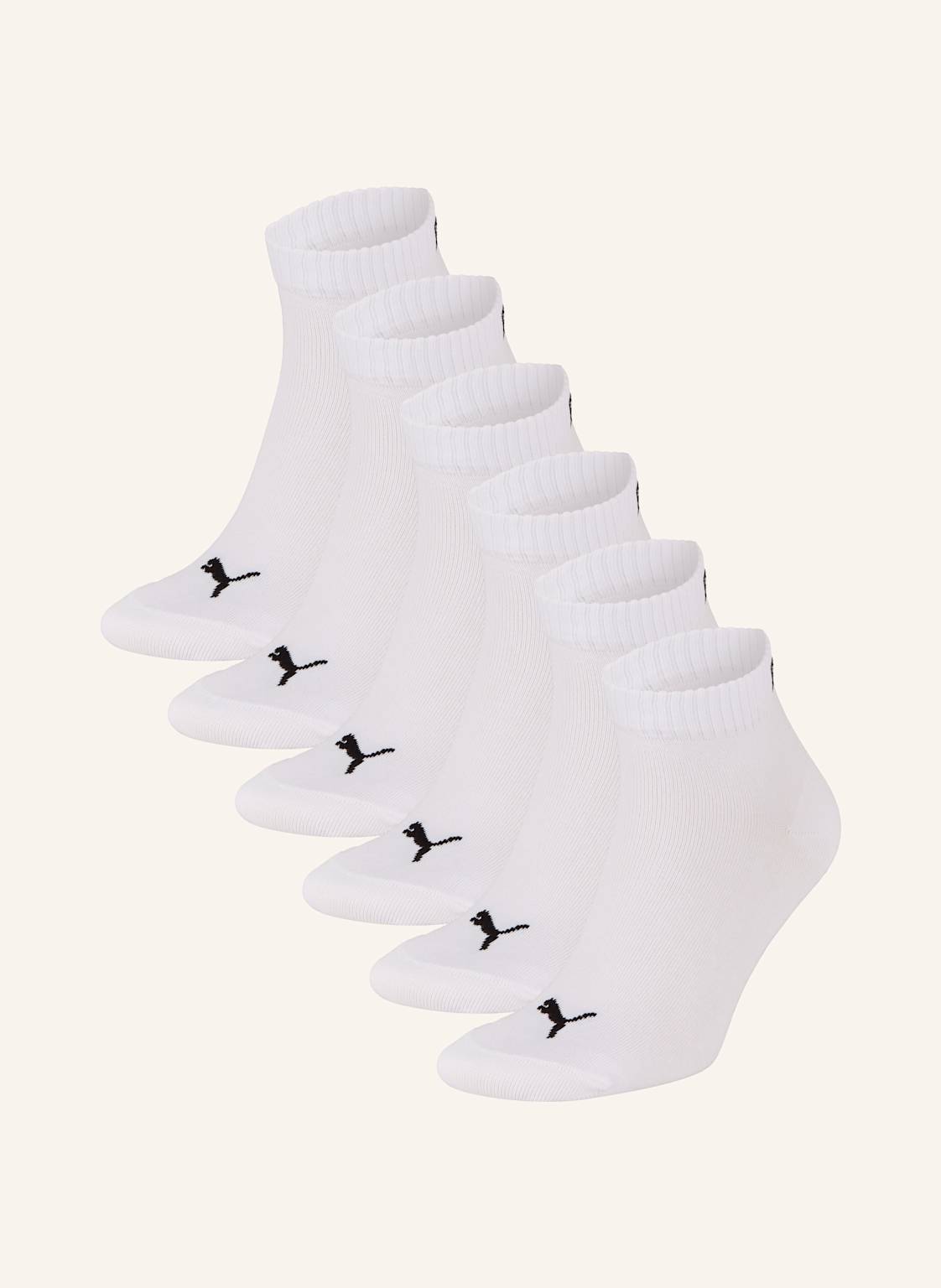Puma Skarpety Quarter Plain, 6 Par weiss