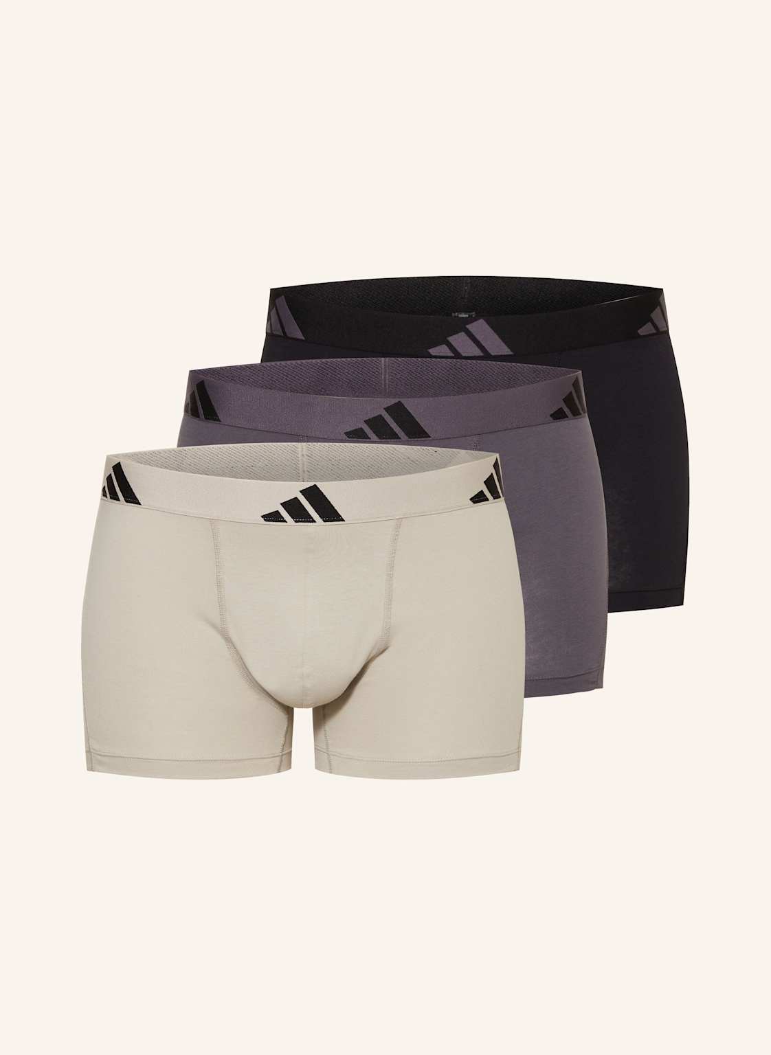 Adidas Bokserki Active Flex Cotton, 3 Szt. grau