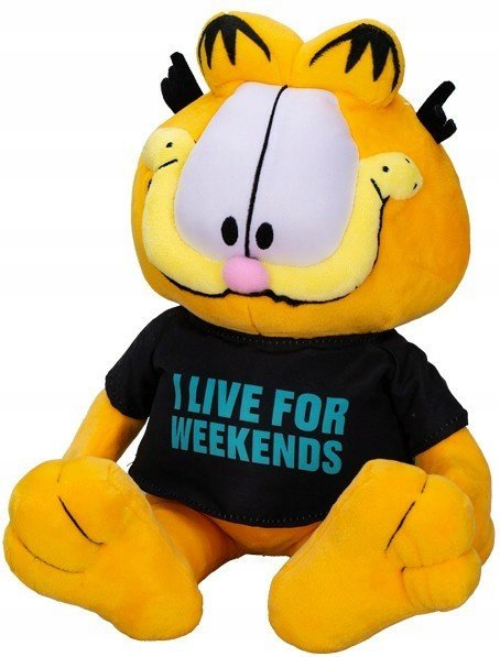Maskotka Garfield Kotek I Live For Weekends - 24cm