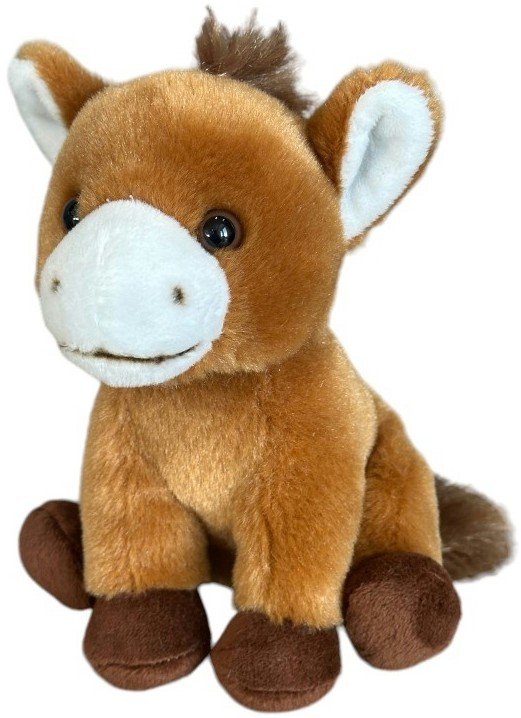 Maskotka Koń Brązowy Konik Ziki DUBI - 14cm