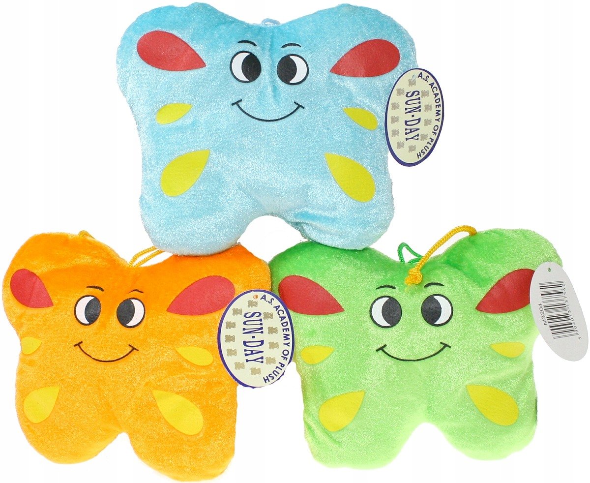 Maskotka Motyl 3 kolory - 18cm