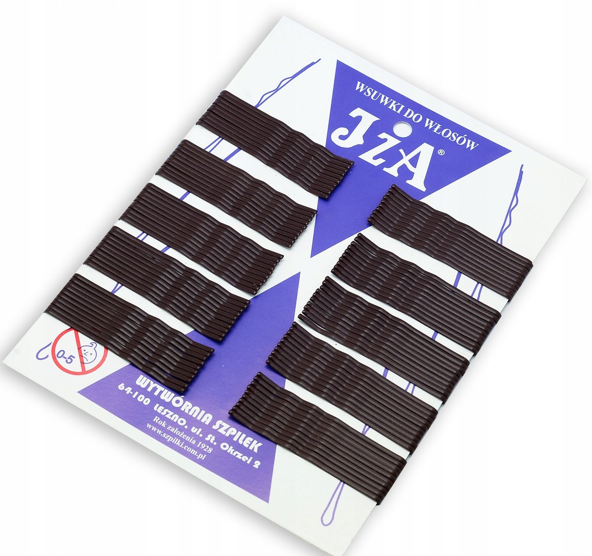 Wsuwki IZA karbowane BRĄZOWE MATOWE 2 kulki 6 cm