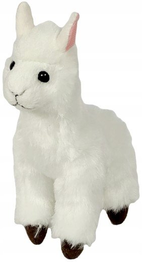 Maskotka Alpaka lama kremowa - 16cm