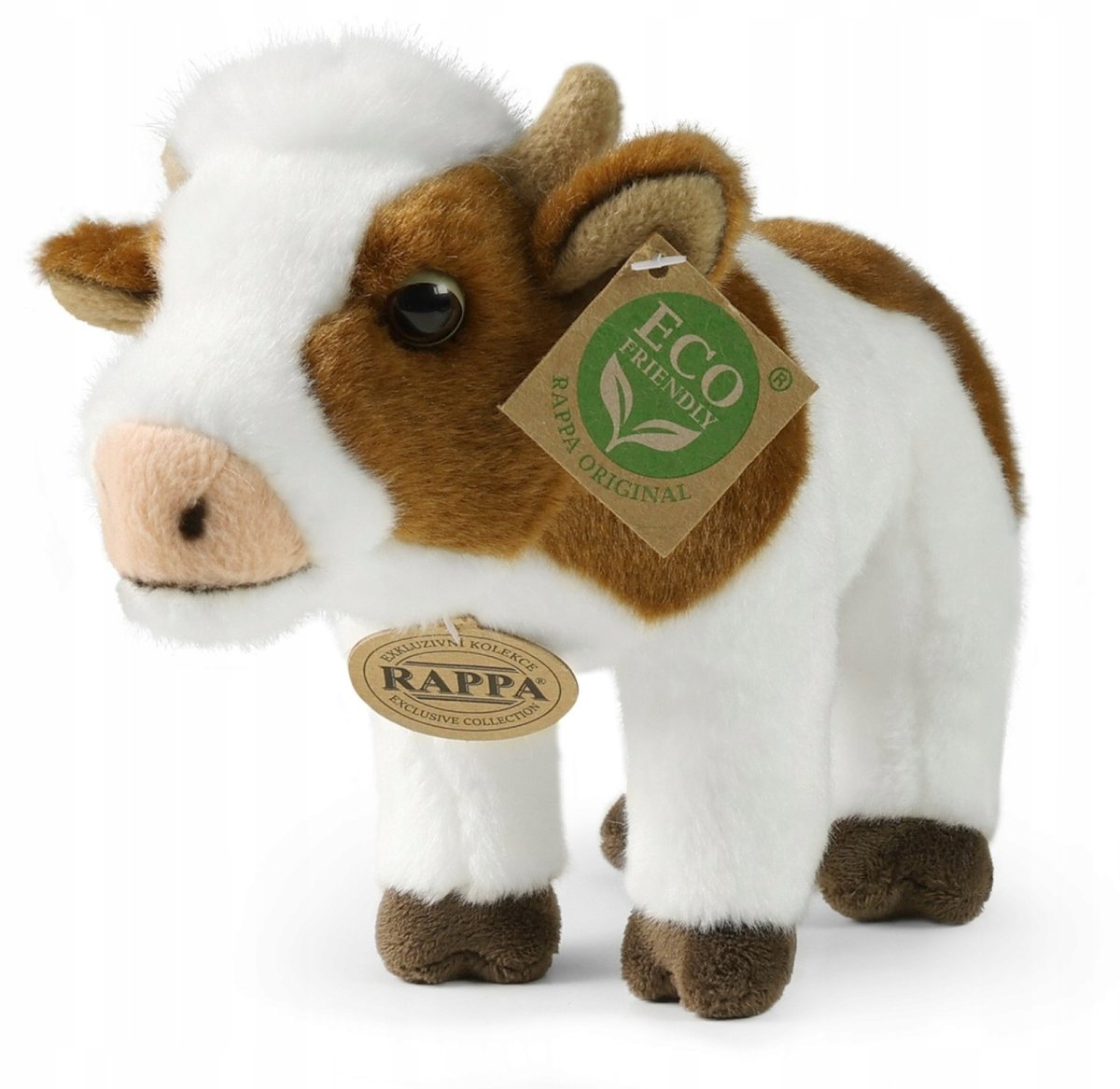 Maskotka Krówka Biało-Brązowa - 23cm