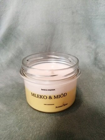 Naturalna Świeca Zapachowa Mleko i Miód Handmade