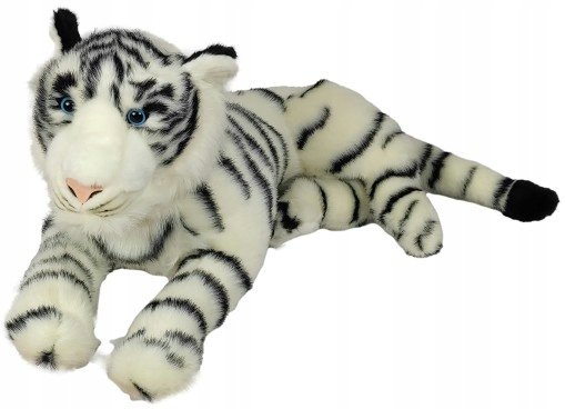 Maskotka Tygrys Biały leżący DUBI - 71cm
