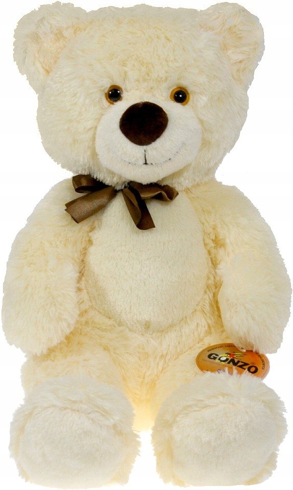 Maskotka Aksamitny Miś Biały - 55cm