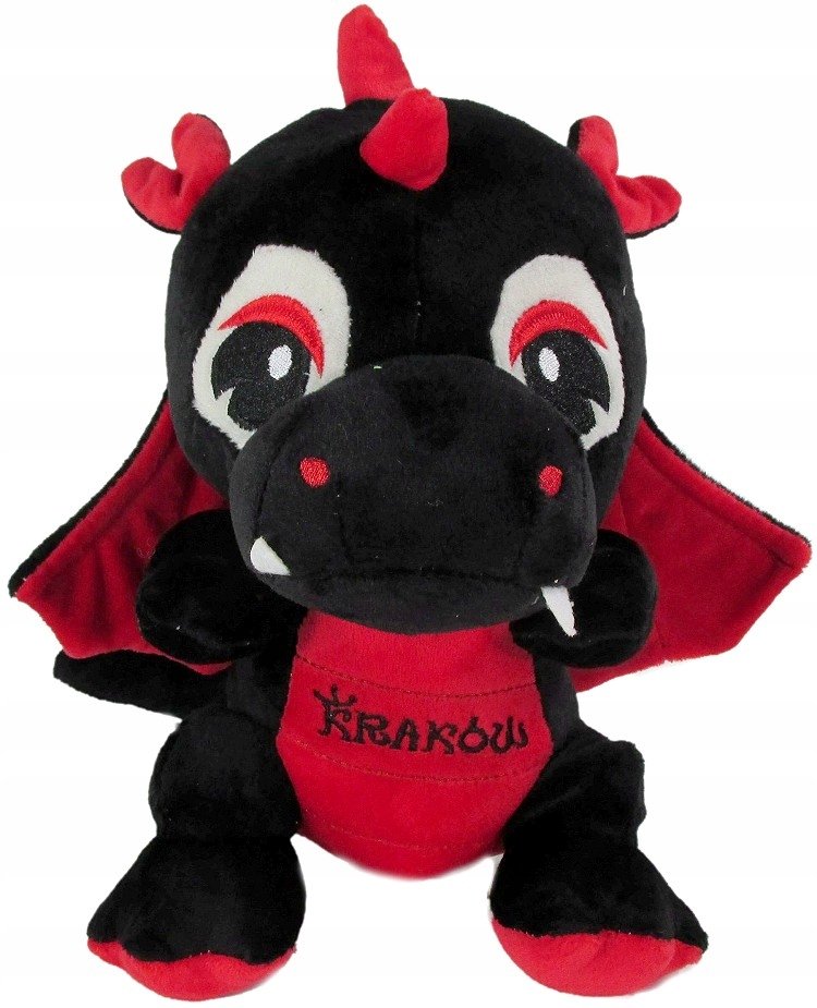 Maskotka Dinozaur smok Kraków czerwony - 19cm