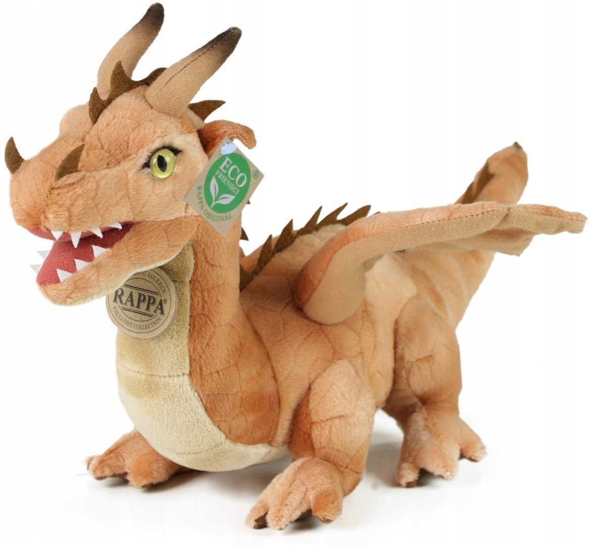 Maskotka Smok Dinozaur Brązowy - 40cm
