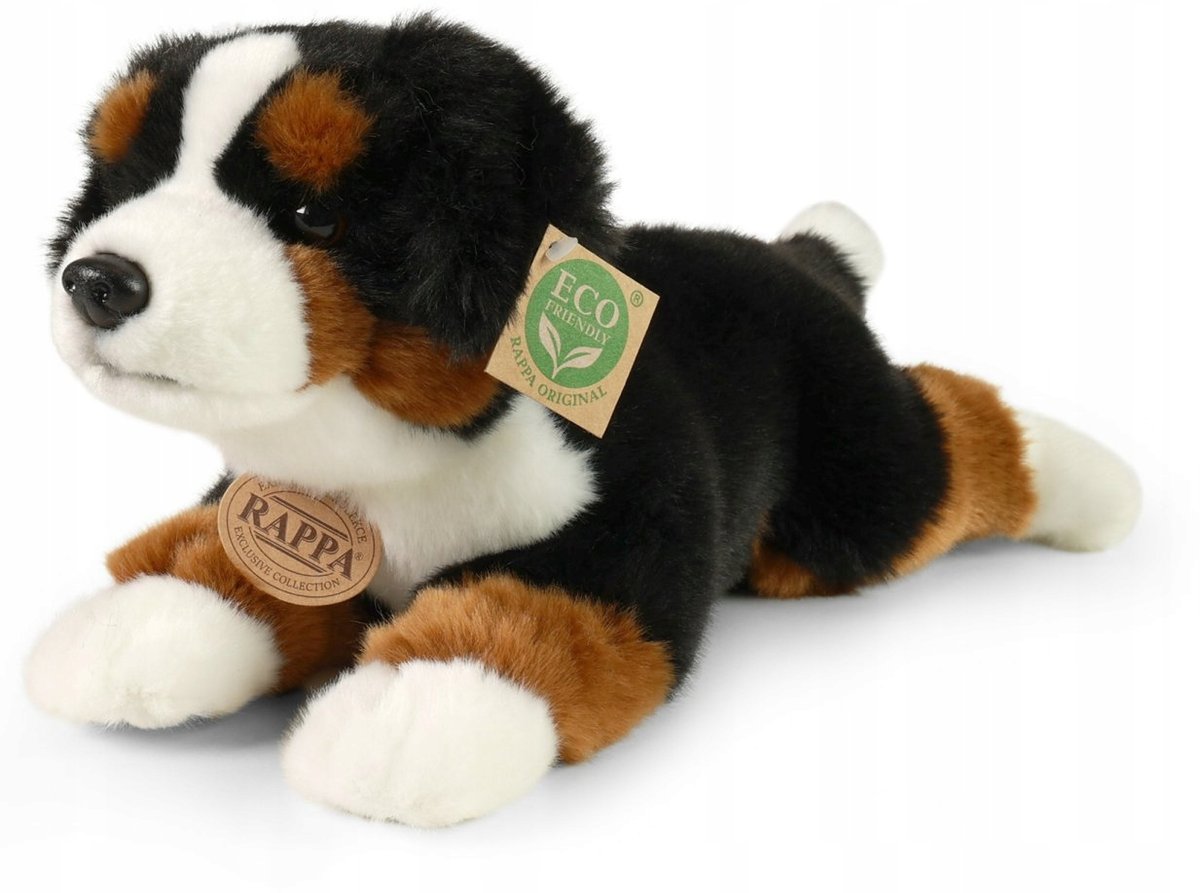 Maskotka Piesek Berneński Czarny Bernardyn - 23cm